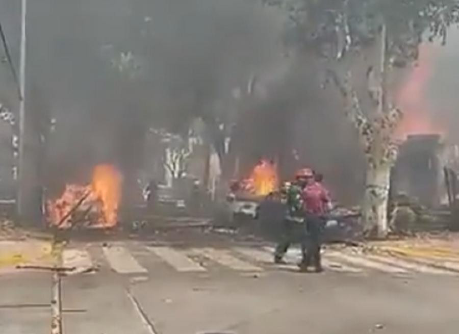 Explosión en Villa Devoto. Foto: captura video