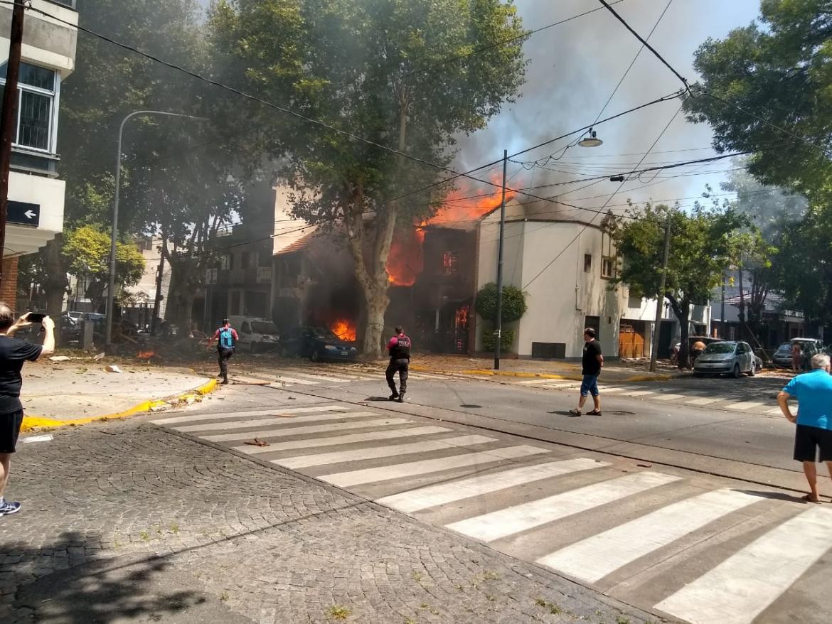 Explosión en Villa Devoto. Foto: Télam