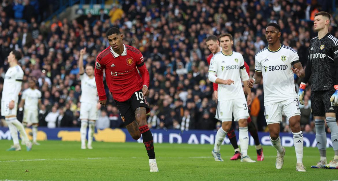 Marcus Rashford, el goleador del United. Foto: Reuters.