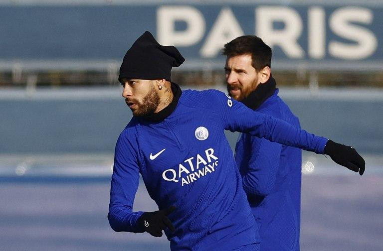 Messi se volvió a entrenar con normalidad en el PSG. Foto: NA.