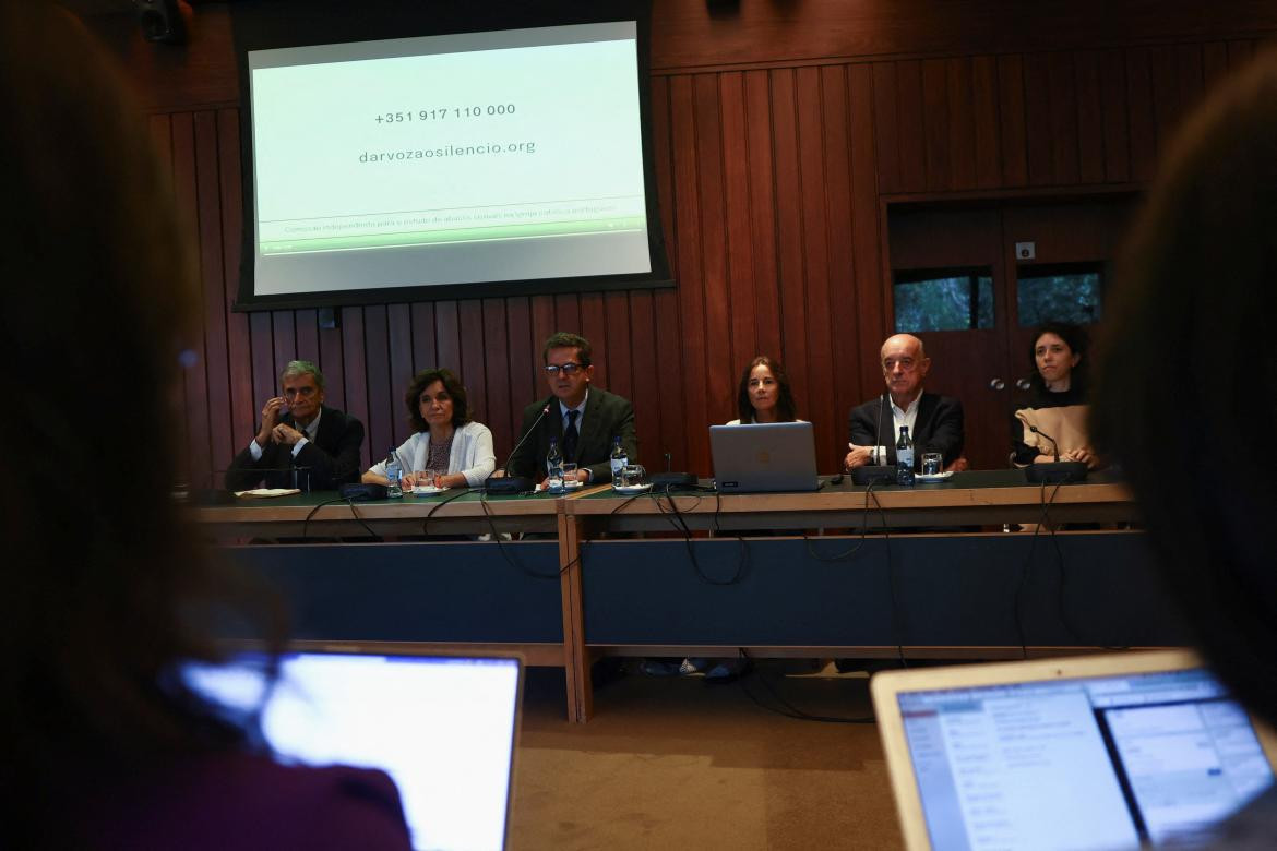 Conferencia; abusos sexuales en la Iglesia Católica de Portugal. Foto: Reuters.