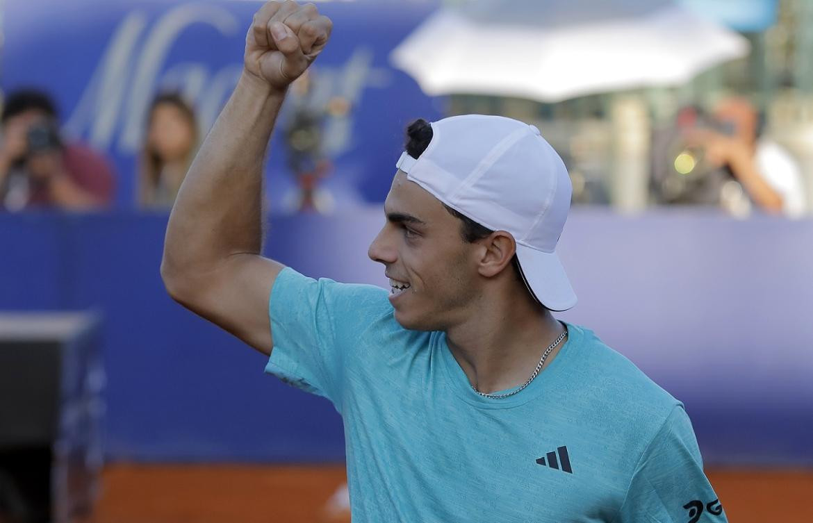 Francisco Cerúndolo en el Argentina Open. Foto: Twitter @ArgentinaOpen.