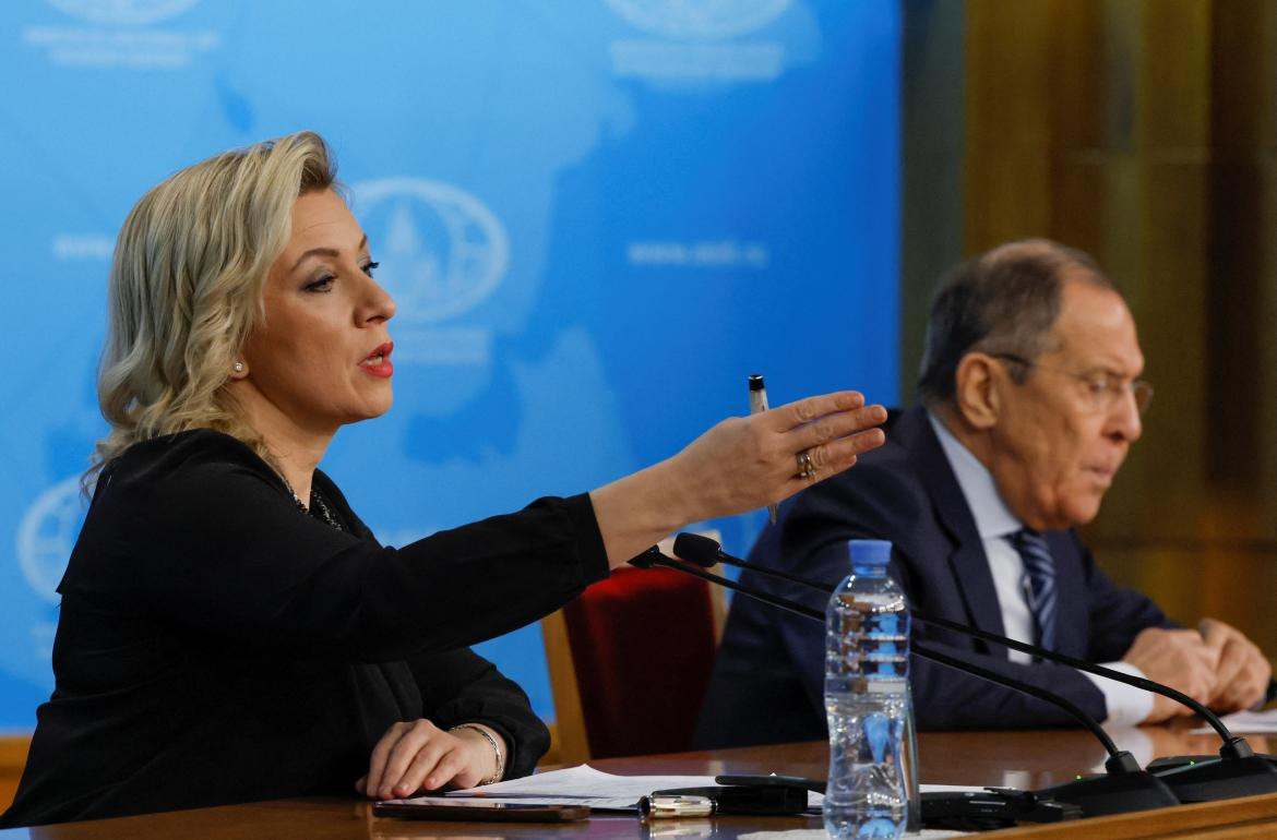 La portavoz del Ministerio de Exteriores ruso, María Zajárova. Foto Reuters