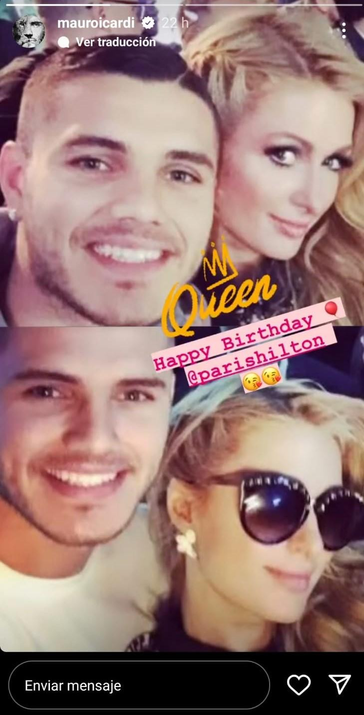 Mauro Icardi y Paris Hilton_Instagram/mauroicardi