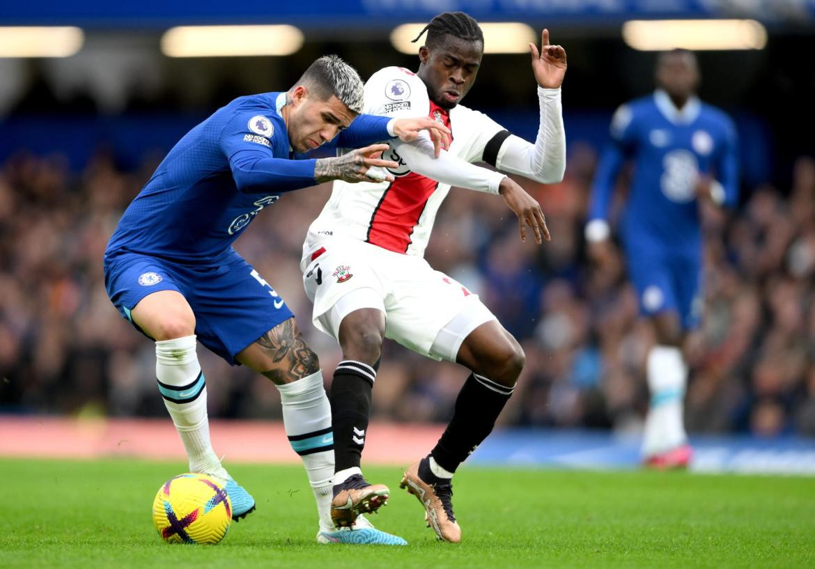 Enzo Fernández; Chelsea-Southampton. Foto: EFE.