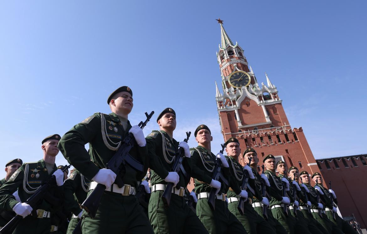 Despliegue militar en Moscú. Foto: Reuters.