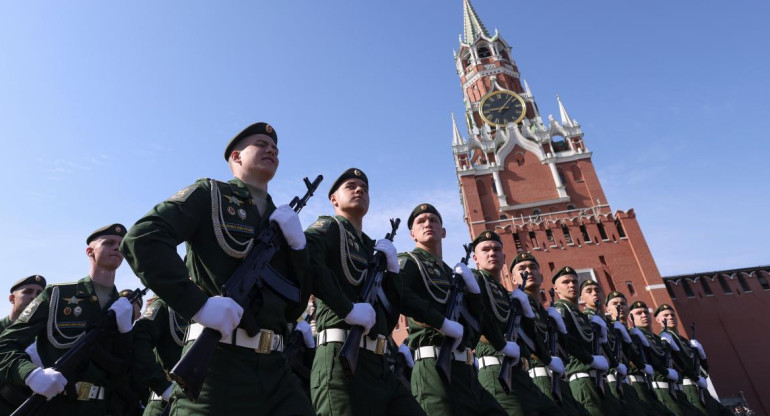 Despliegue militar en Moscú. Foto: Reuters.