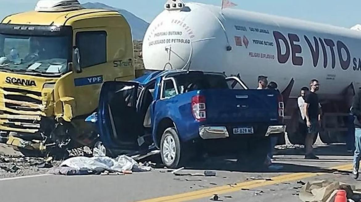 Choque fatal en ruta de Mendoza. Foto: NA