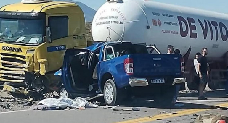 Choque fatal en ruta de Mendoza. Foto: NA