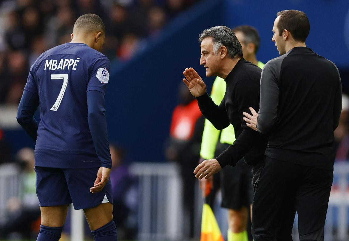 Christophe Galtier; PSG. Foto: Reuters.