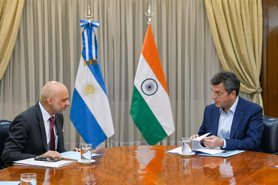 Sergio Massa, Gobierno, embajador de la India, NA