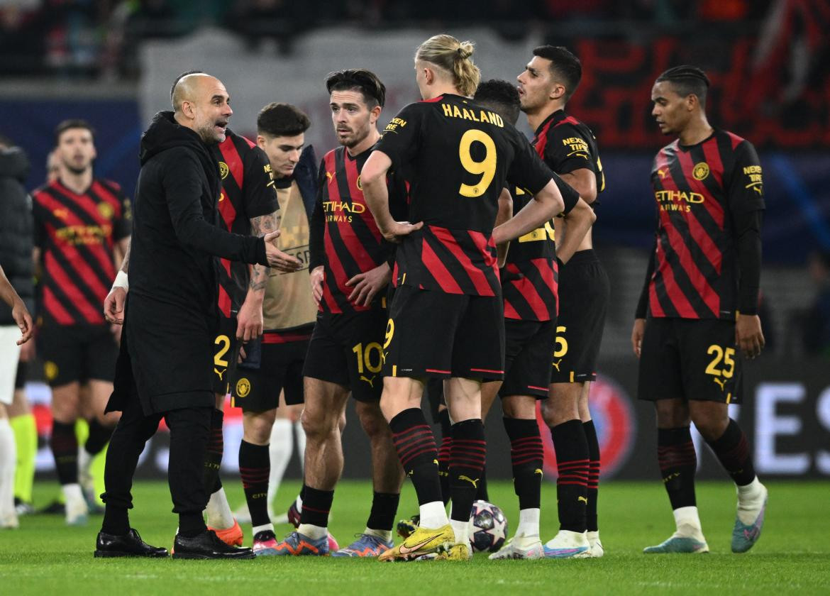 Pep Guardiola; Red Bull Leipzig vs. Manchester City. Foto: Reuters