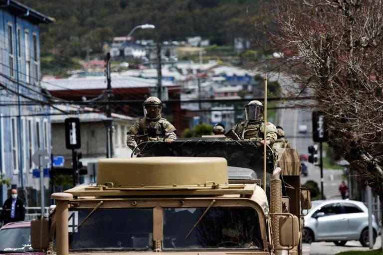 Militarización en Chile. Foto: REUTERS