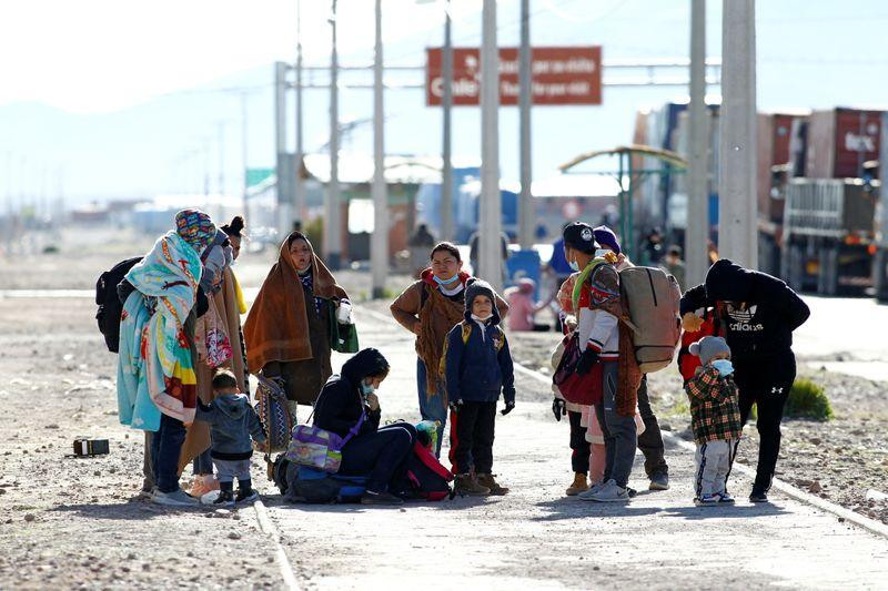 Migrantes en Chile. Foto: REUTERS