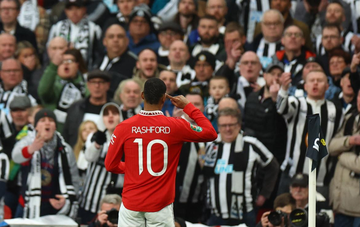 Marcus Rashford; Manchester United-Newcastle United. Foto: Reuters.