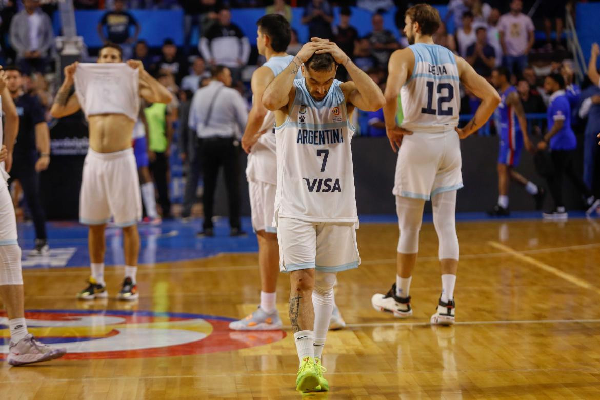 Facundo Campazzo; Argentina-República Dominicana. Foto: Télam.