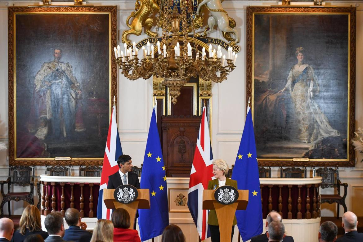 Sunak y Von Der Layen en la última etapa del Brexit. Foto EFE.