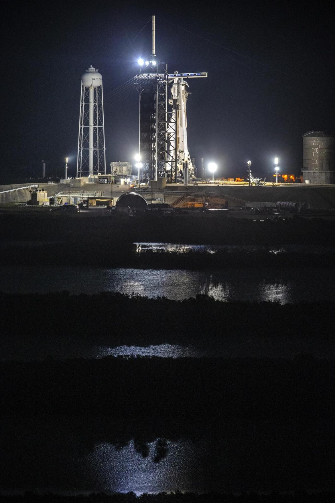 El Cohete Falcon 9. Foto EFE.