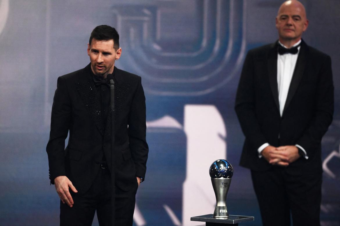 Lionel Messi, premios The Best. Foto: Télam