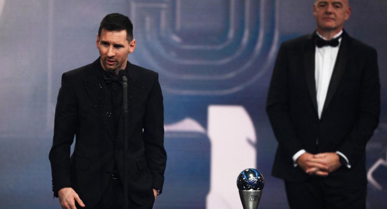 Lionel Messi, premios The Best. Foto: Télam