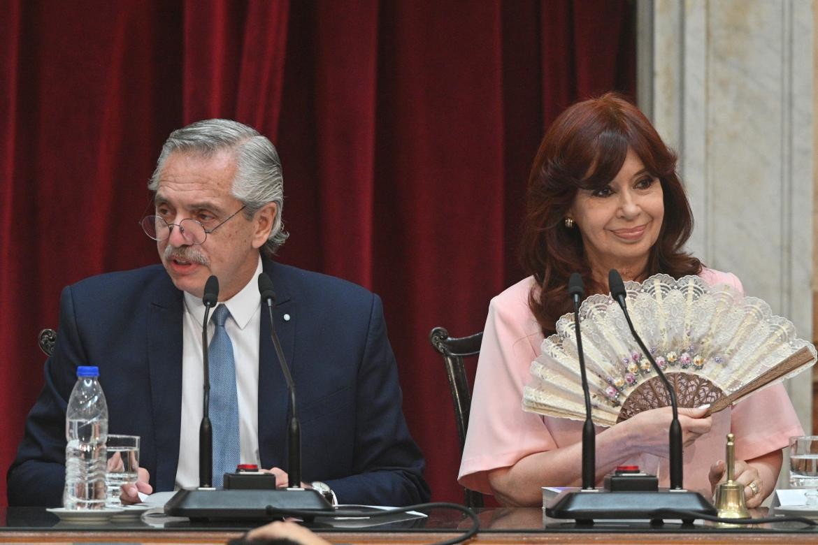 Alberto Fernández en Asamblea Legislativa. Foto: Télam.
