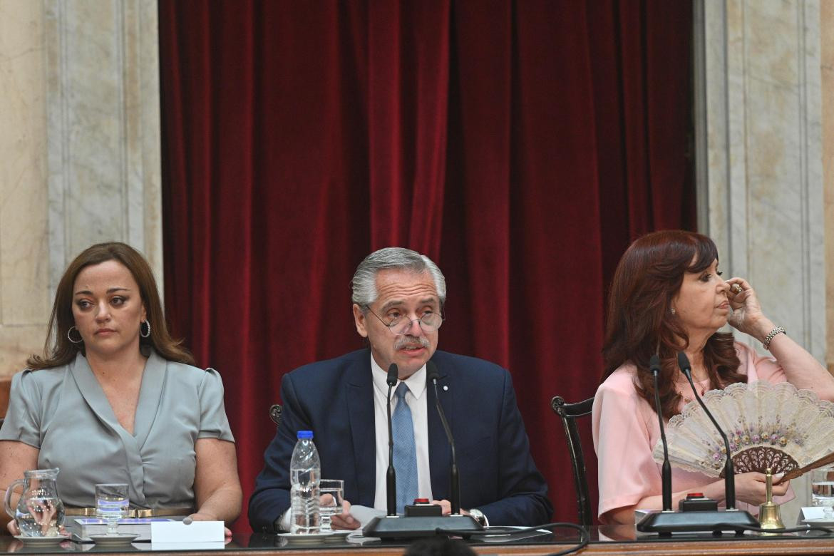 Alberto Fernández en Asamblea Legislativa. Foto: Télam.