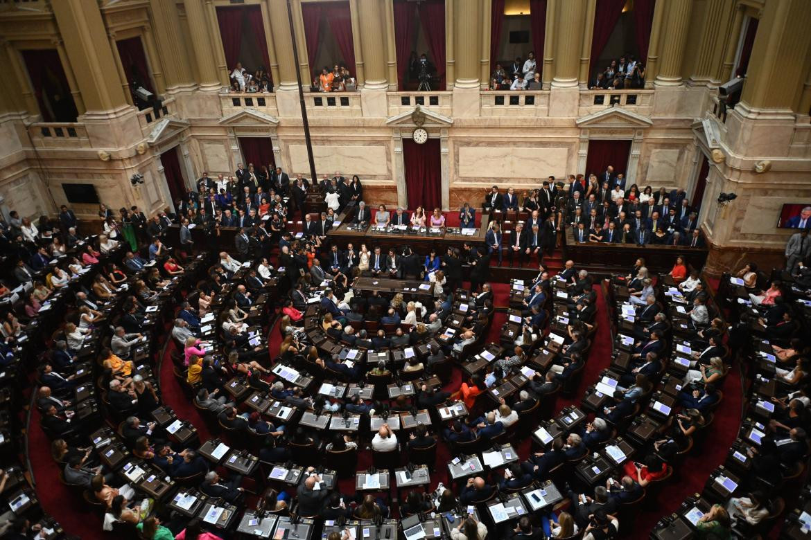 Alberto Fernández en Asamblea Legislativa. Foto: Télam.	