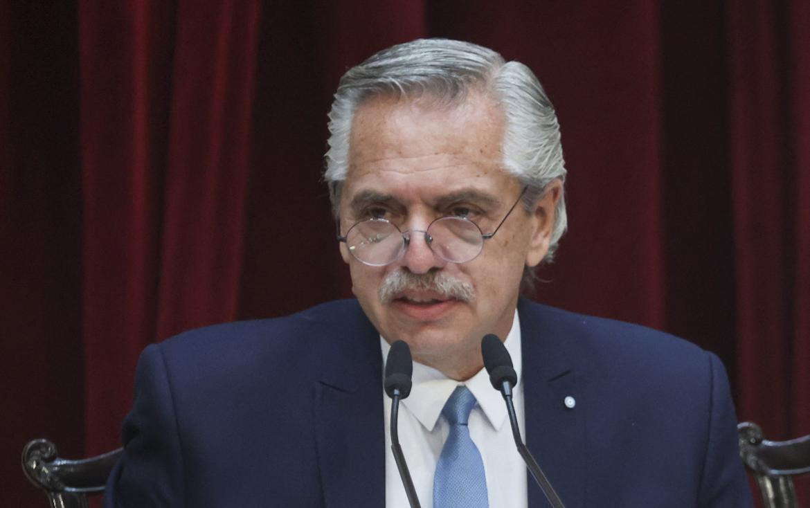 Alberto Fernández en Asamblea Legislativa. Foto: NA