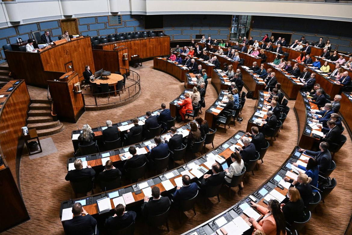 Aprobación del Parlamento para el ingreso de Finlandia a la OTAN. Foto: EFE.