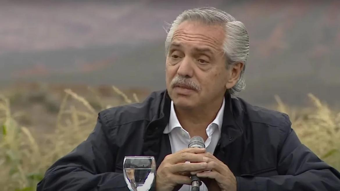 Alberto Fernández en Salta. Foto: Captura de video.