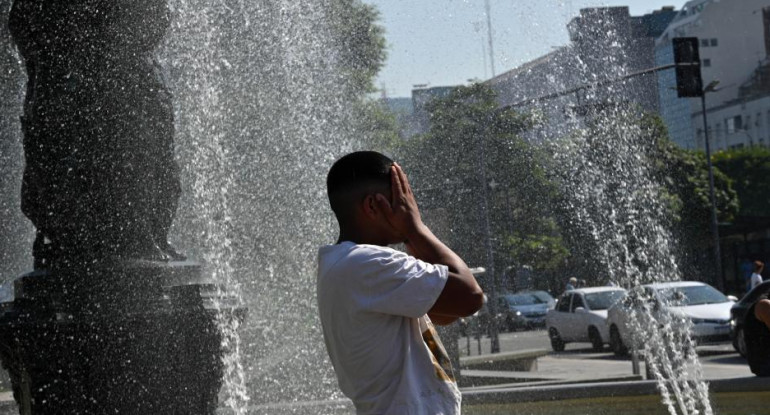 Ola de calor, Ciudad de Buenos Aires. Foto: Télam