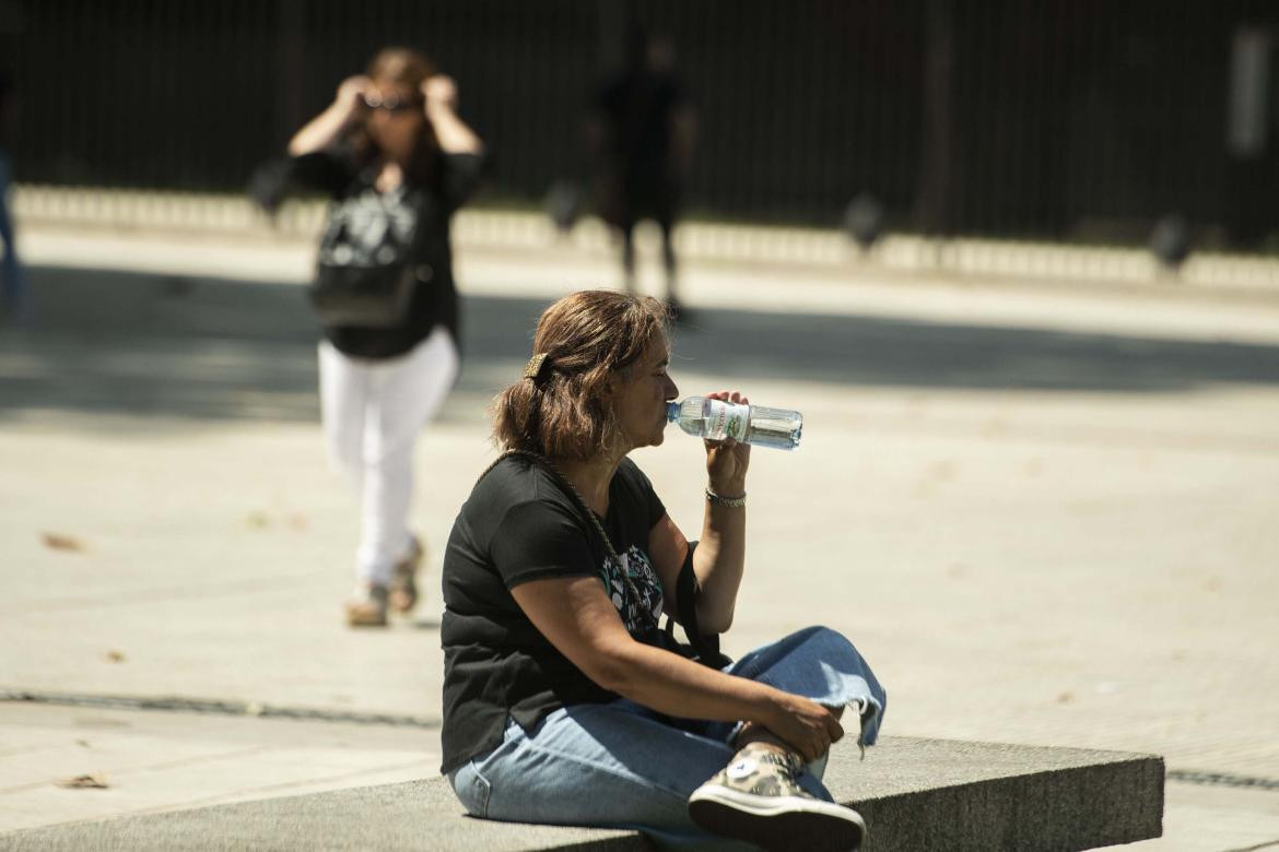 Ola de calor en Buenos Aires. Foto: Télam