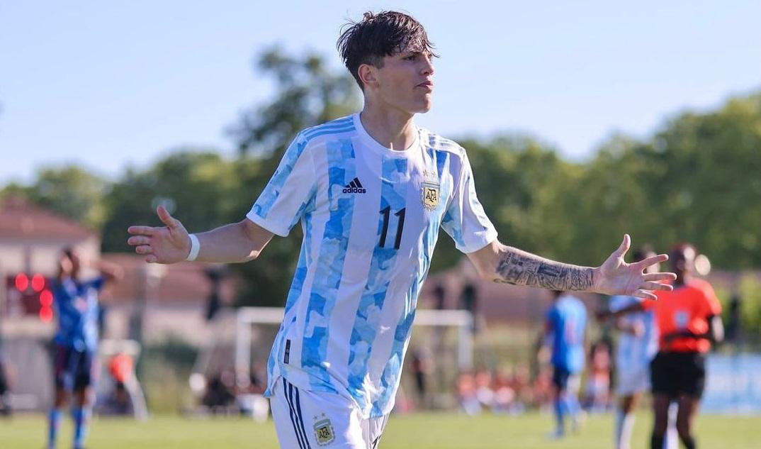 Alejandro Garnacho con la Selección Argentina. Foto: Instagram @garnacho7.