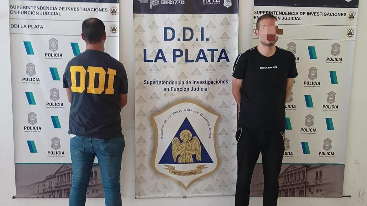 La detención de Pablo Colaci. Foto: D.D.I La Plata.