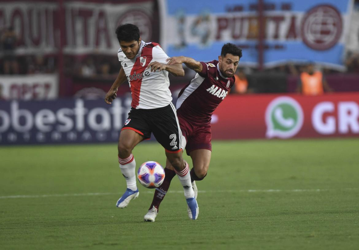 Lanús vs River, Liga Profesional. Foto: Télam