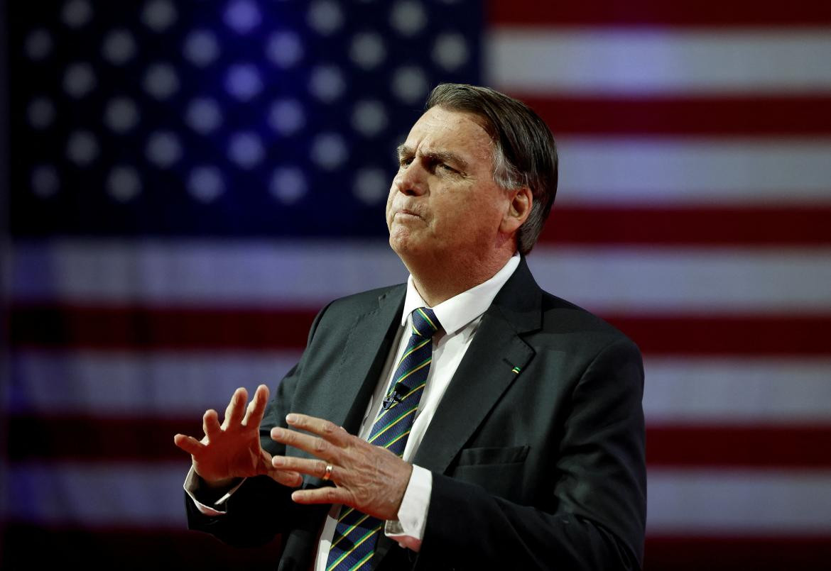 Jair Bolsonaro en la CPAC. Foto: Reuters. 