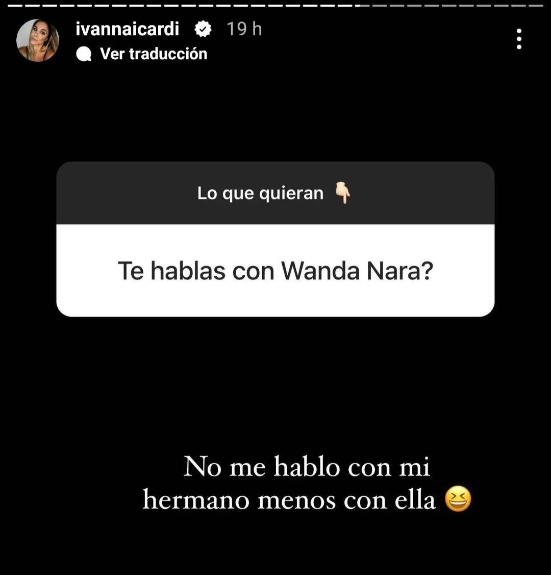 No se habla con Wanda ni con su Mauro. Foto: Instagram.