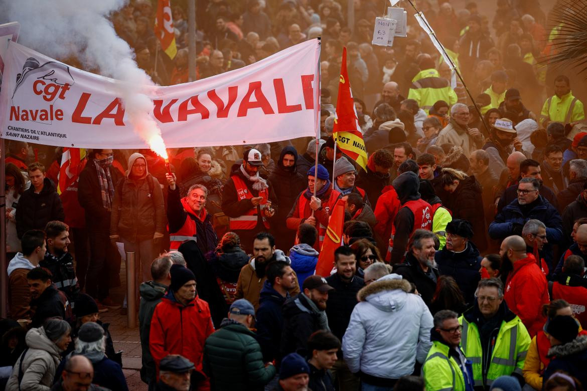 Huelga en Francia. Foto: Reuters. 