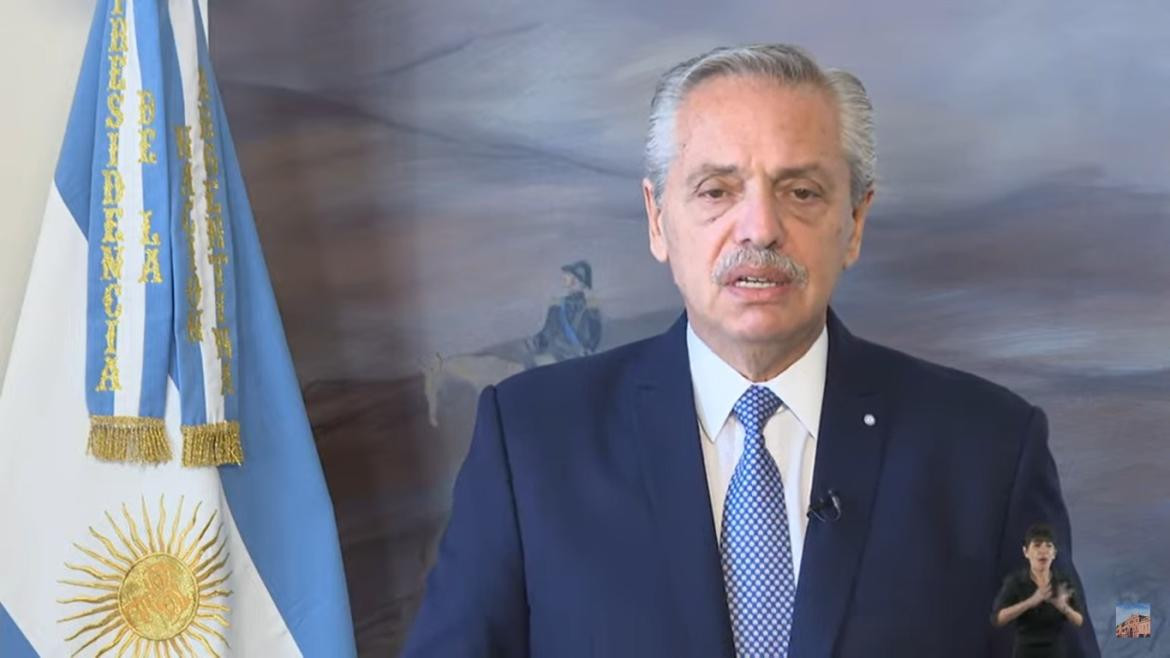 Alberto Fernández, Gobierno, captura de pantalla