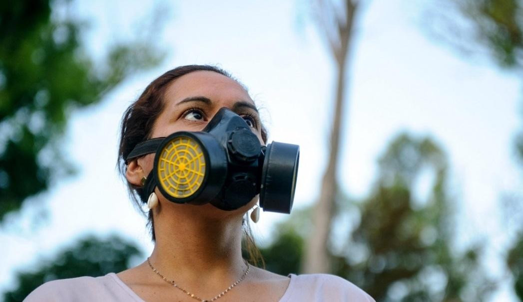 Sabrina Ortiz, del colectivo Paren de fumigar Pergamino. Foto Télam.