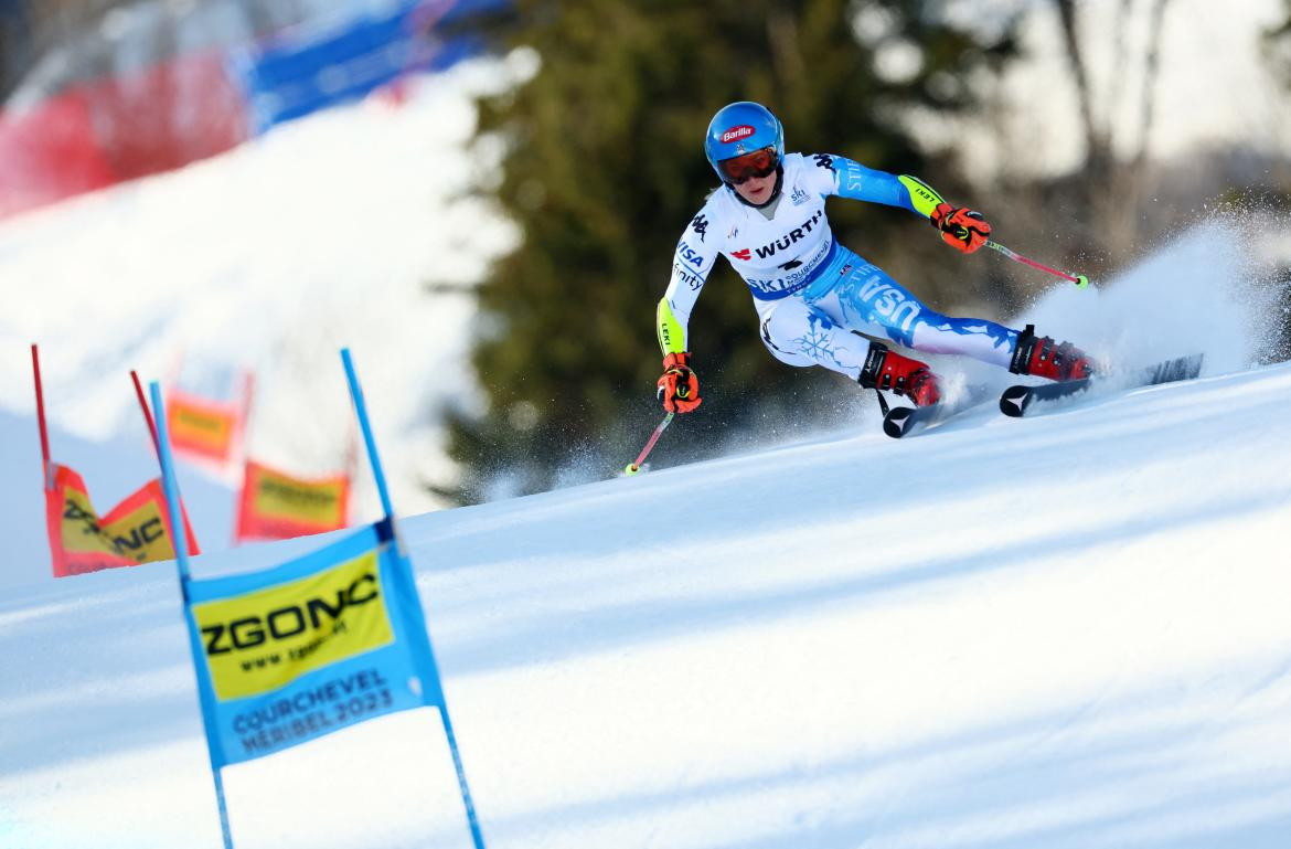 La esquiadora estadounidense Mikaela Shiffrin. Foto: Reuters.