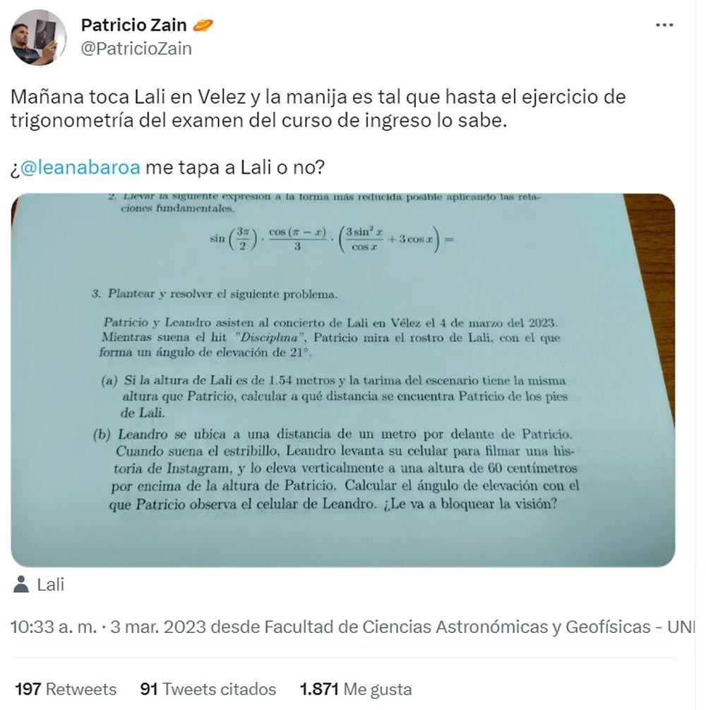 El twitt que se volvió viral. Foto: Twitter.