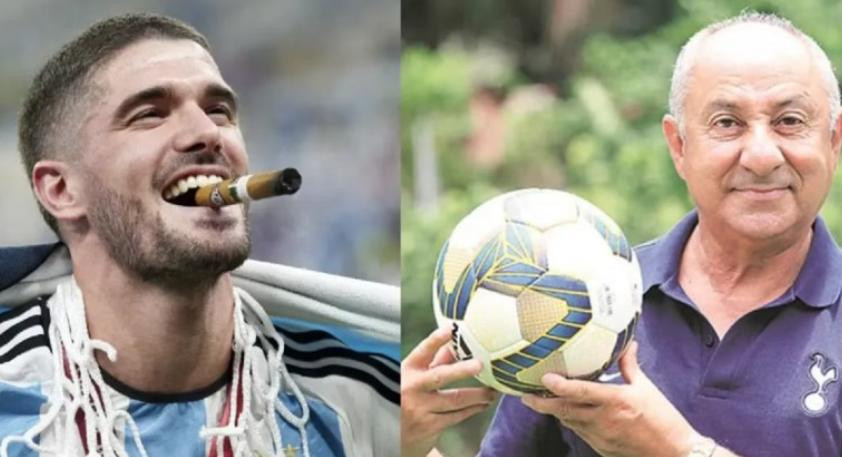 Rodrigo De Paul y Osvaldo Ardiles, Selección Argentina. Foto: NA