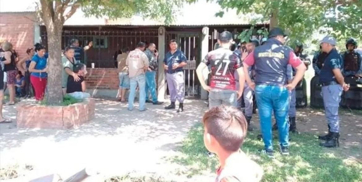 La vivienda donde fue encontrada la pareja fuerta en Chaco. Foto: El Litoral