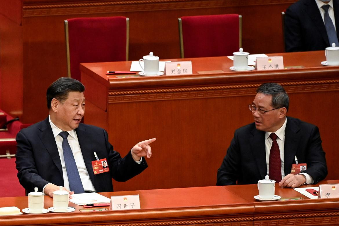  Xi Jinping with  Premier Li Qiang- Foto Efe