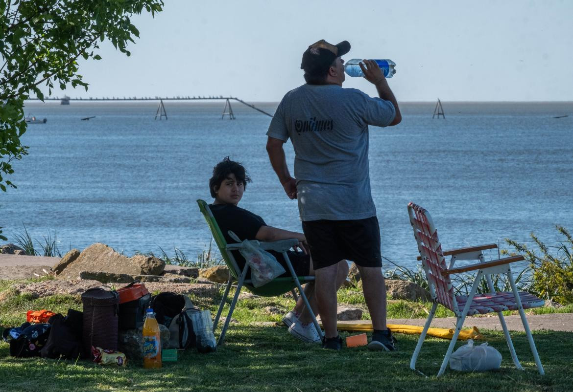 Ola de calor en Buenos Aires. Foto: Télam