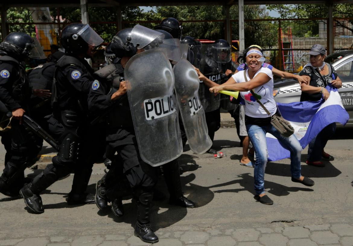 Represión en Nicaragüa. Foto: Reuters. 