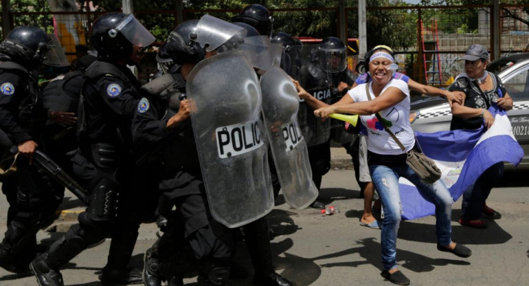 Represión en Nicaragüa. Foto: Reuters. 