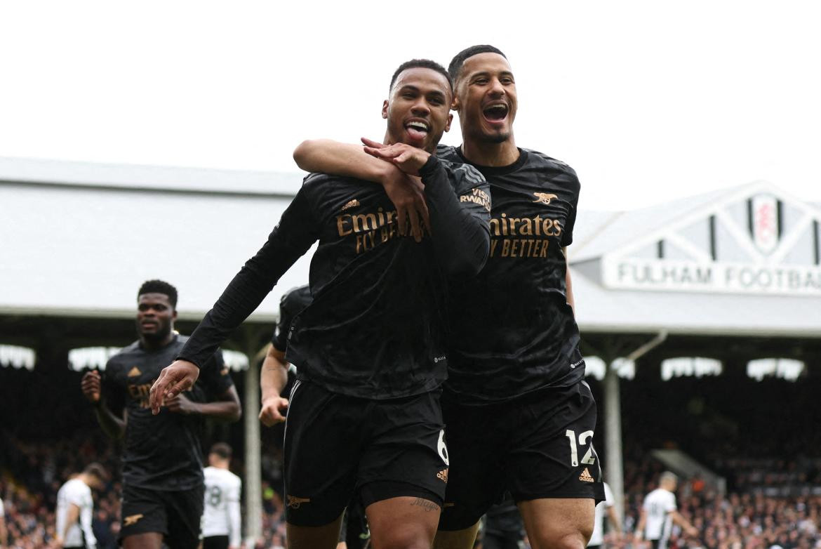 Gabriel Magalhaes; Fulham vs. Arsenal. Foto: Reuters.