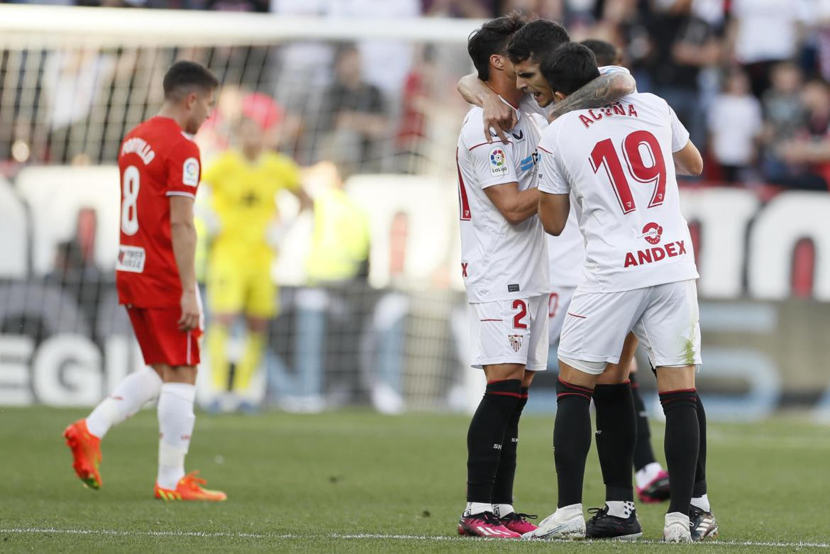 Sevilla vs. Almería. Foto: EFE.